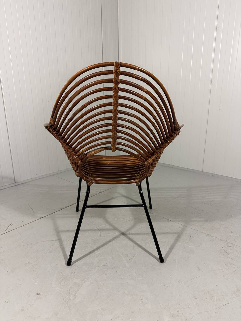 Rattan easy chairs by Rohé Noordwolde, Netherlands 1950-60’s