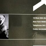 Affiche original offset lithographie danne Paris nyc 81 Magnum photo XLarge vintage