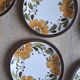 Set of 6 Paradisio dessert plates Boch 1966