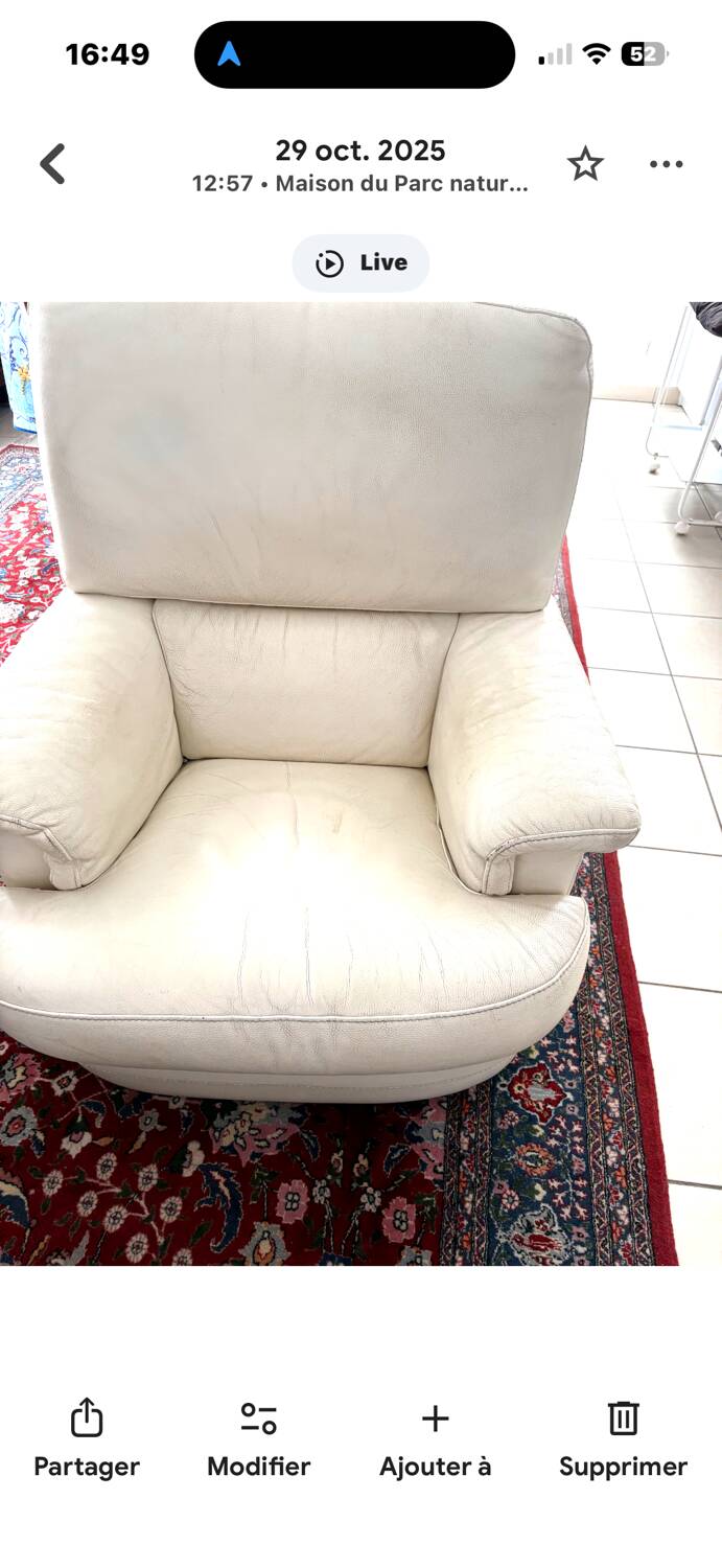 Leather armchairs
