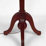 Art Deco floor lamp in carved beech, France, circa 1920