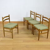 4 Vintage Chairs Scandinavian Design 1960