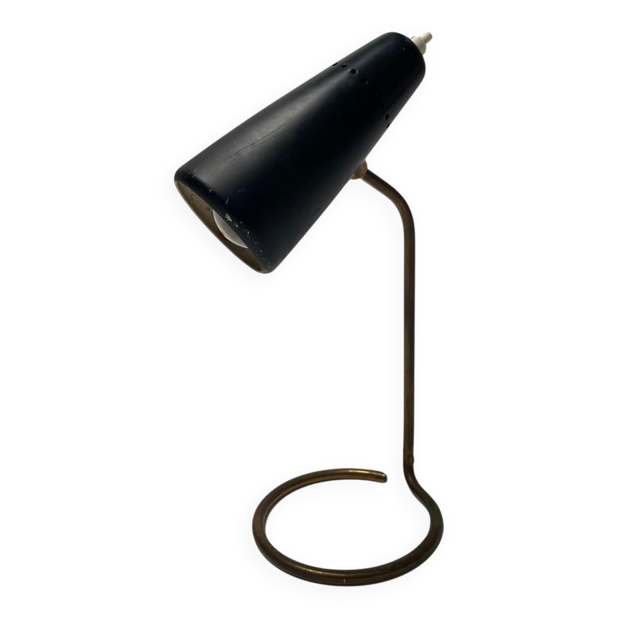Italian Table Lamp in Brass and Metal from Stilnovo, 1950s