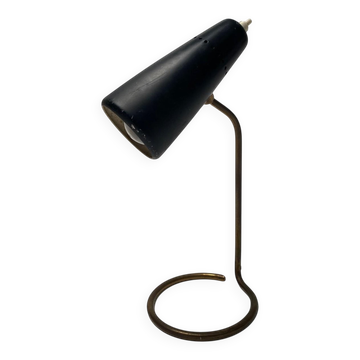 Italian Table Lamp in Brass and Metal from Stilnovo, 1950s