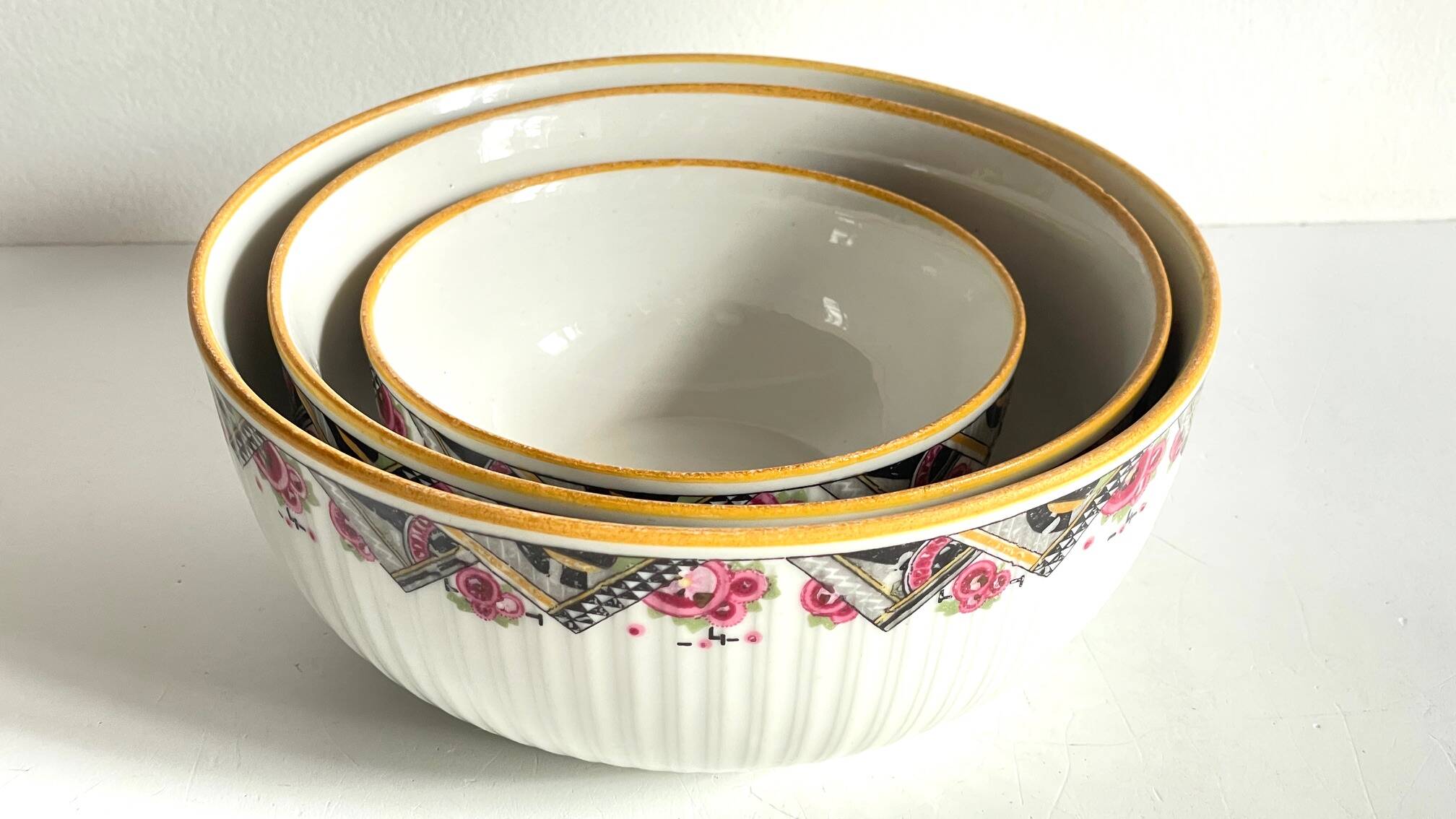 Saladiers mehun decor art deco