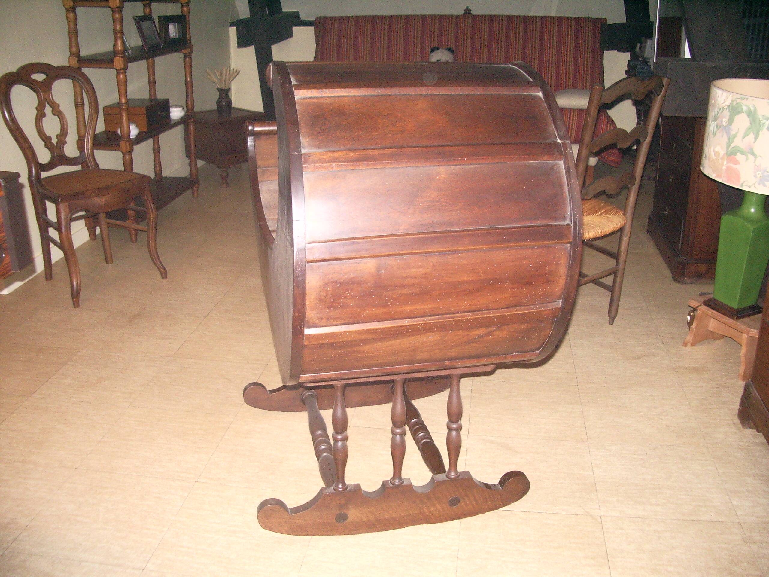 Antique wooden cradle