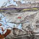 Le Saint-Gothard, Suisse, carte originale imprimée en 1878