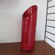 Vase red ceramic roll 70s