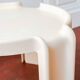 Kartell 4905 beige coffee table design by Giotto Stoppino