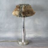Lamp chrome with Lampshade to hair metal