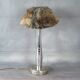 Lamp chrome with Lampshade to hair metal