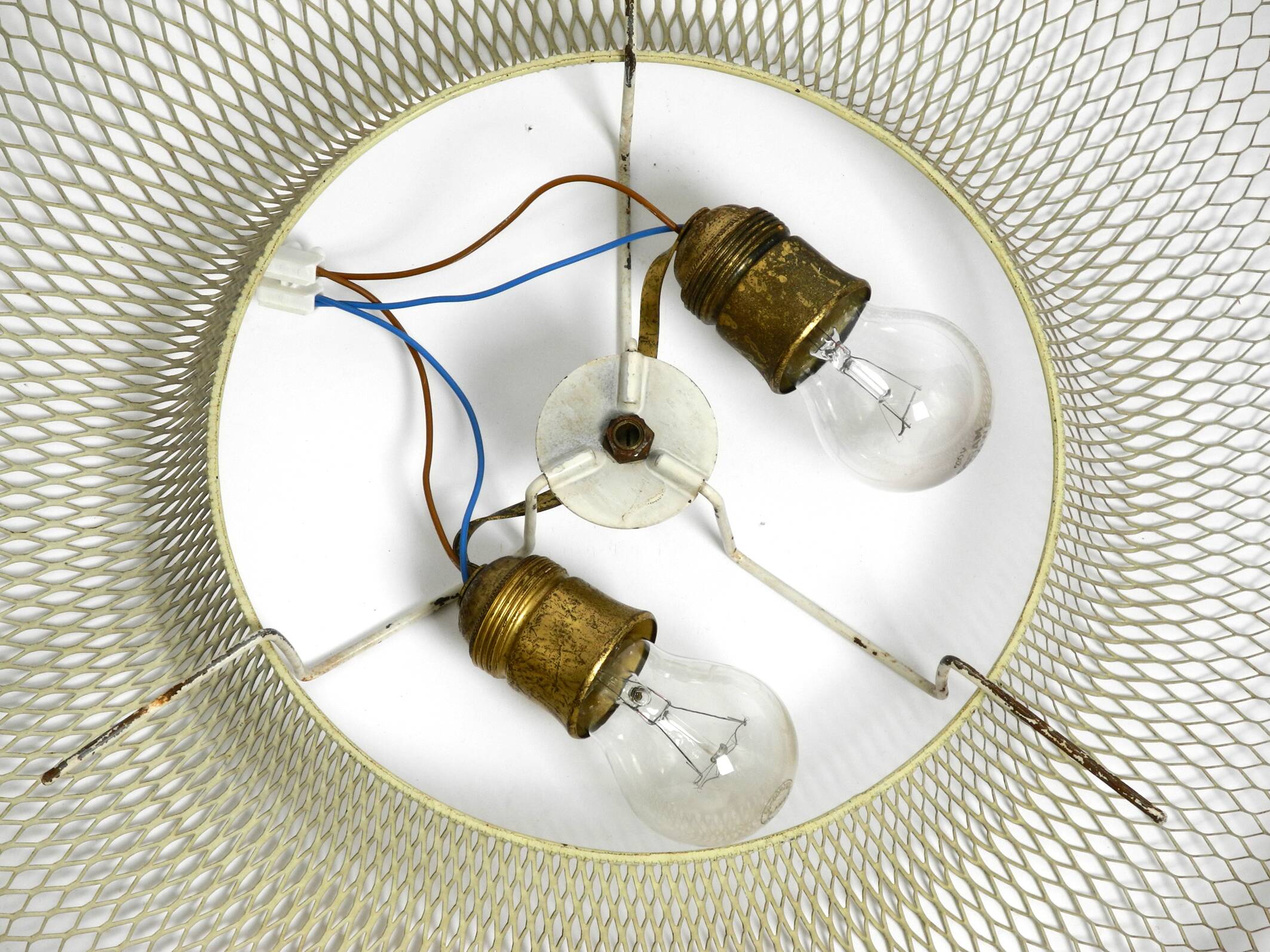 Mid Century ceiling lamp from ERCO made of expanded metal