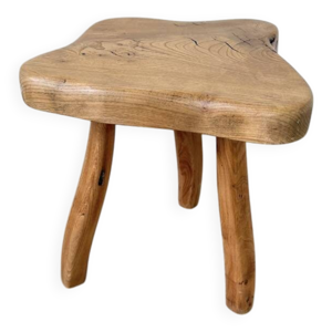 Tabouret tripode orme - 1950