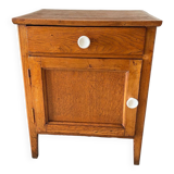 Oak bedside table from the 1950s