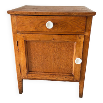 Oak bedside table from the 1950s