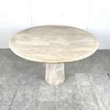 Travertine dining table, 1970s
