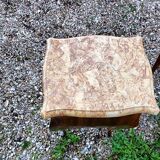Tables de chevets en marqueterie plateau marbre style louis xv