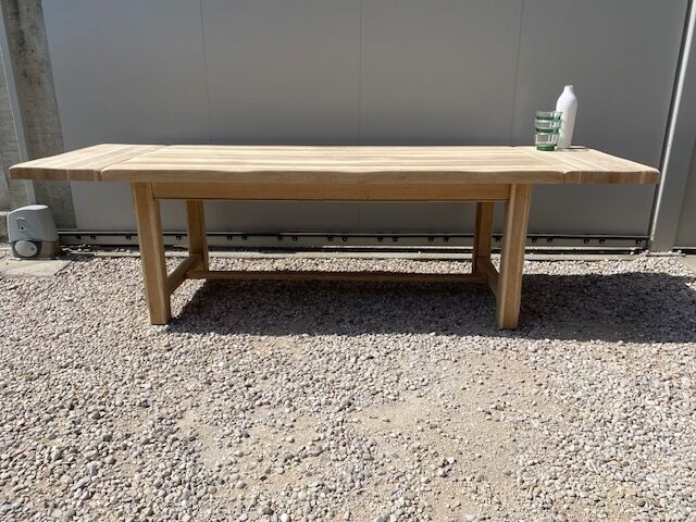 Stripped farmhouse table extensions up to 280 cm