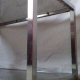 Coffee table modernist design metal and glass