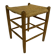 Vintage Danish papercord stool rope beech mid century '60s design