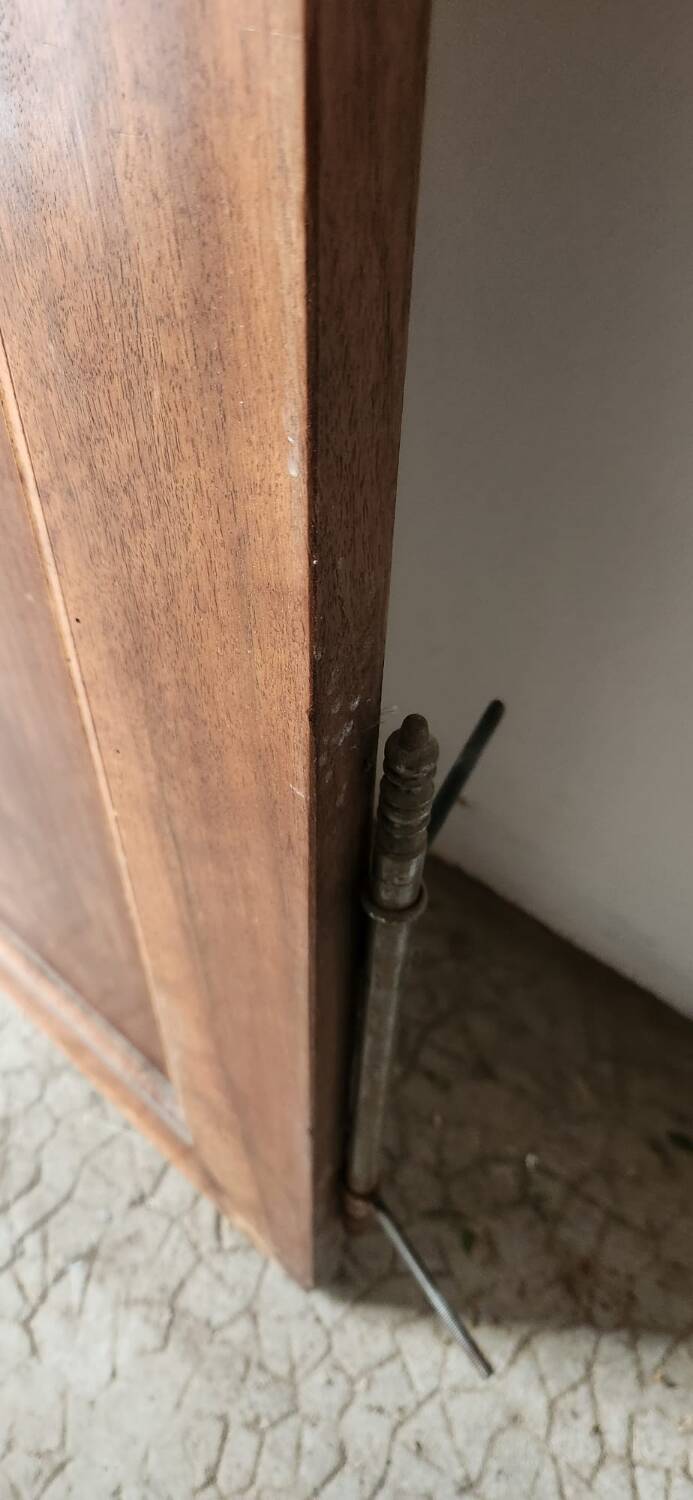 Antique walnut cabinet doors