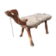 Footrest camel wood ottoman saddle camel oriental style