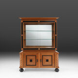 Belgian late art deco cabinet in solid oak