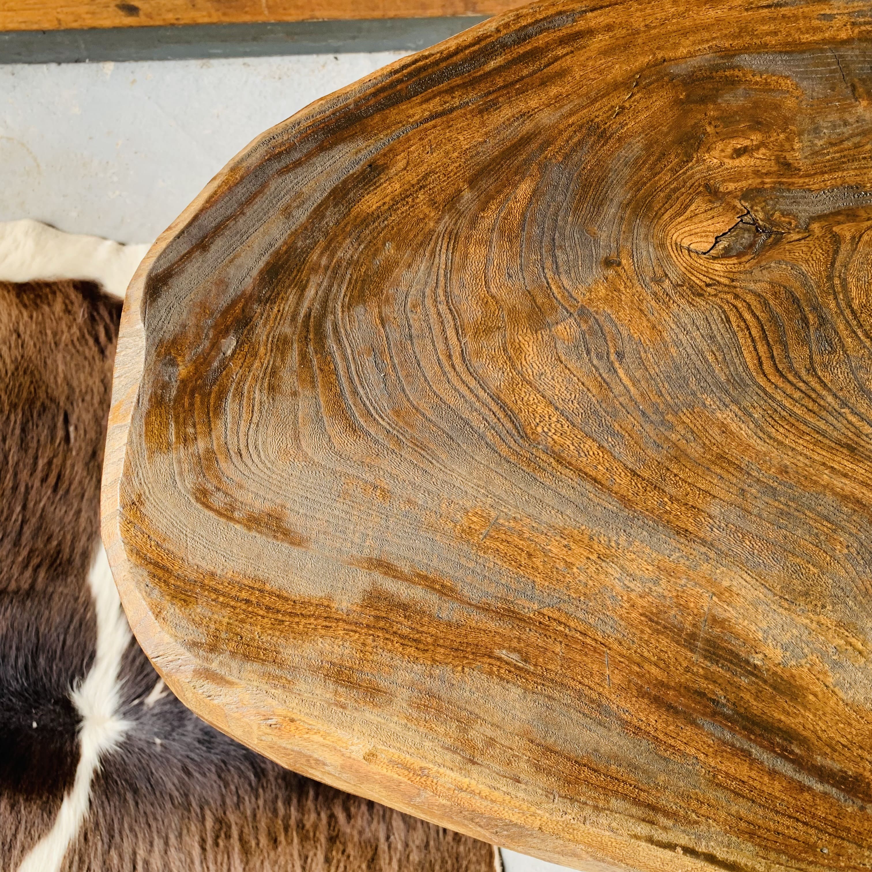 Brutalist tripod coffee table