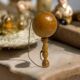 Old bilboquet toy in varnished wood 20th century