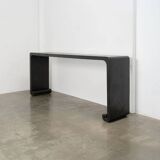 Vintage scroll legged console table