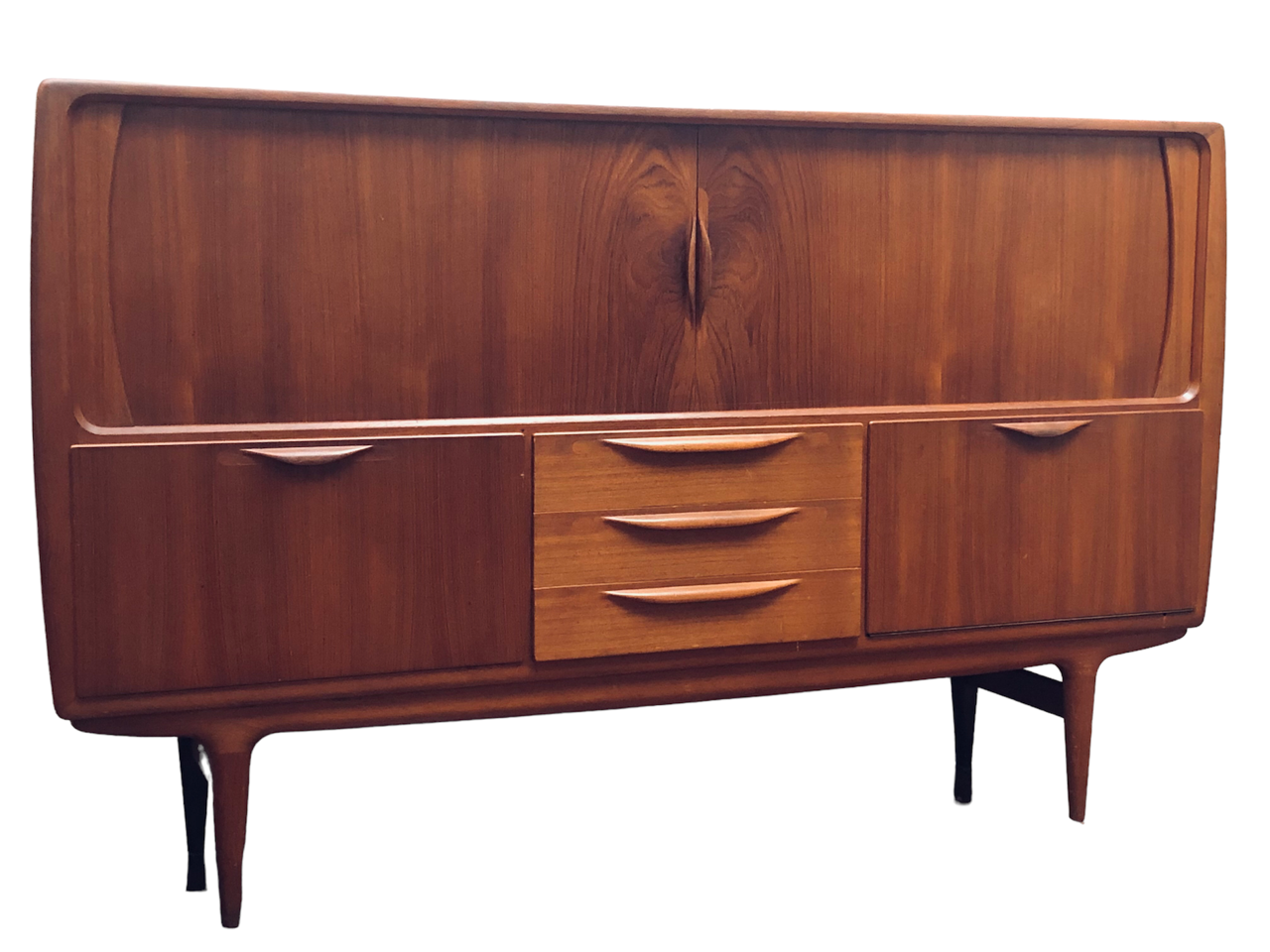 "Curtain" sideboard by Johannes Andersen and Uldum. Model U-18. Denmark (1965)