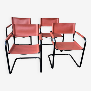 Lot de 4 chaises design attribué à Matteo Grassi