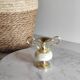 Small brass and alabaster vase
