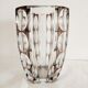 Large crystal vase cut in Val Saint Lambert lozenges
