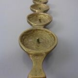 Brutalist Bronze Candleholder by Michael Harjes, 1960s