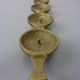 Brutalist Bronze Candleholder by Michael Harjes, 1960s