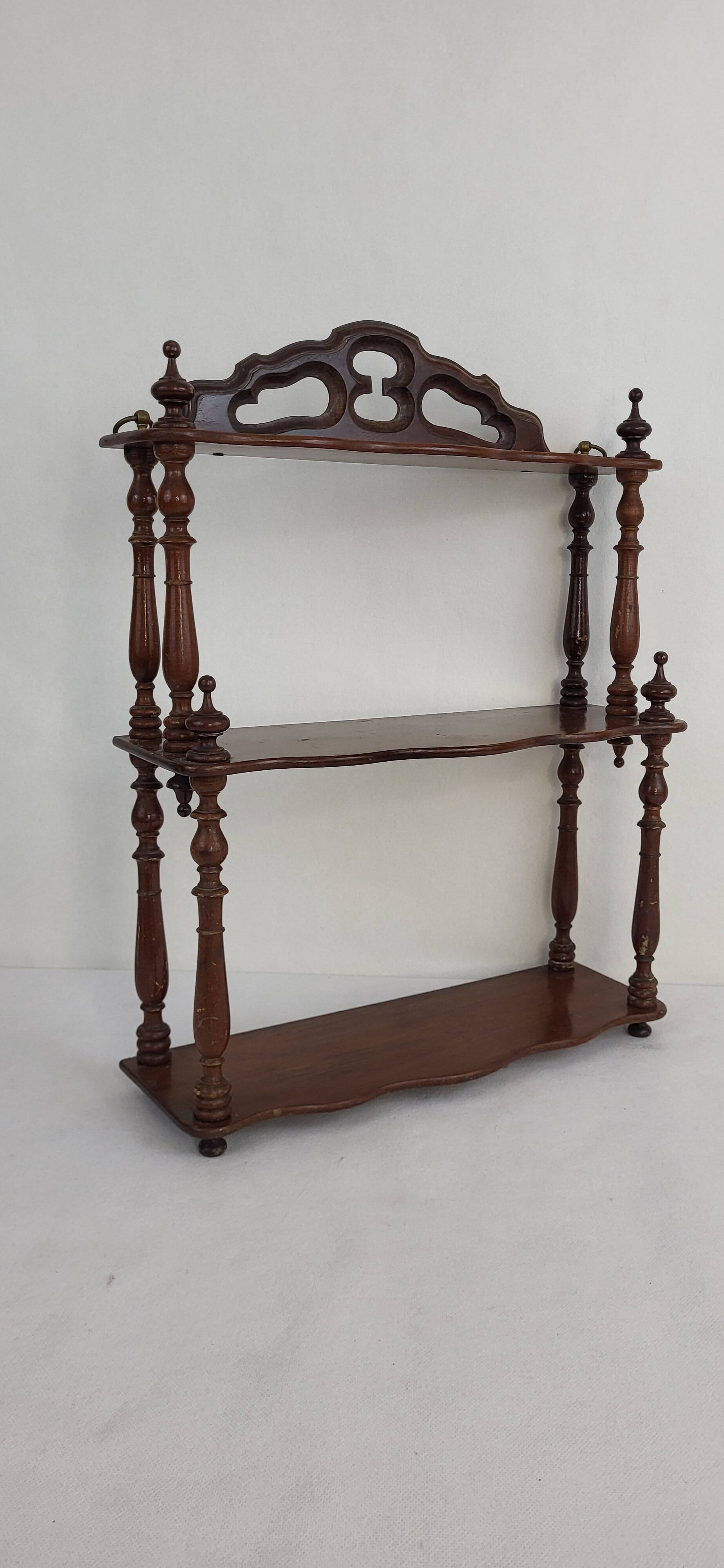 Napoleon III mahogany wall shelf