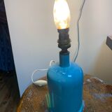 Pair of lamp bases, old ceramic gas bottle