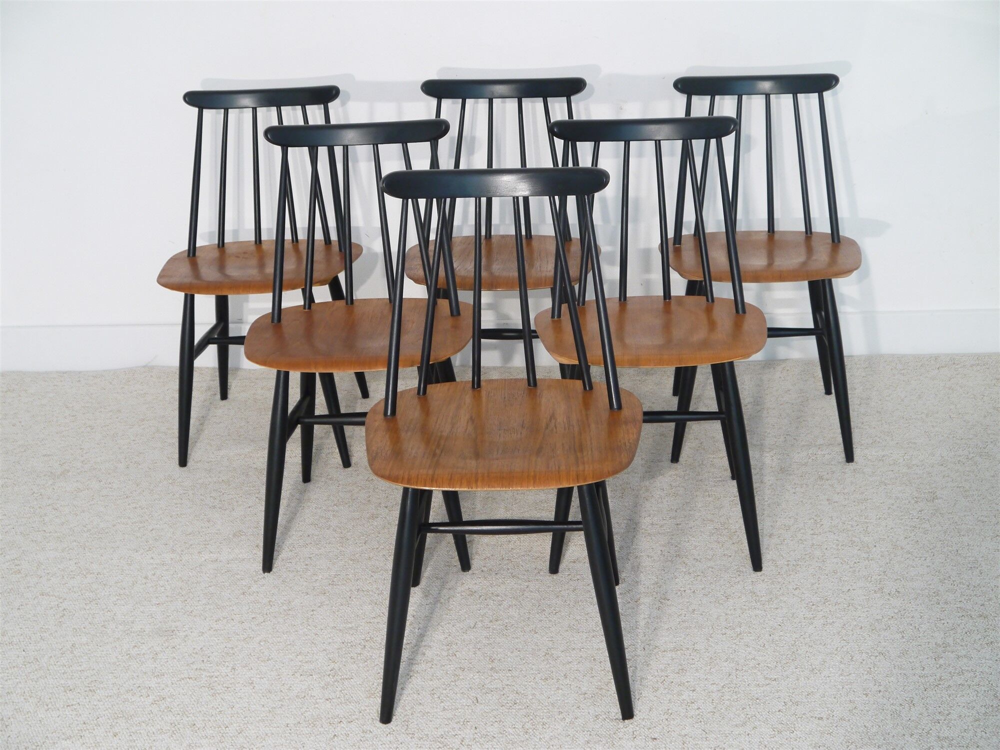 Set of Fanett chairs Scandinavian design by Ilmari Tapiovaara