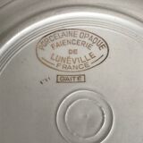 Set of 9 Lunéville hollow plates