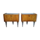 A pair of bedsides