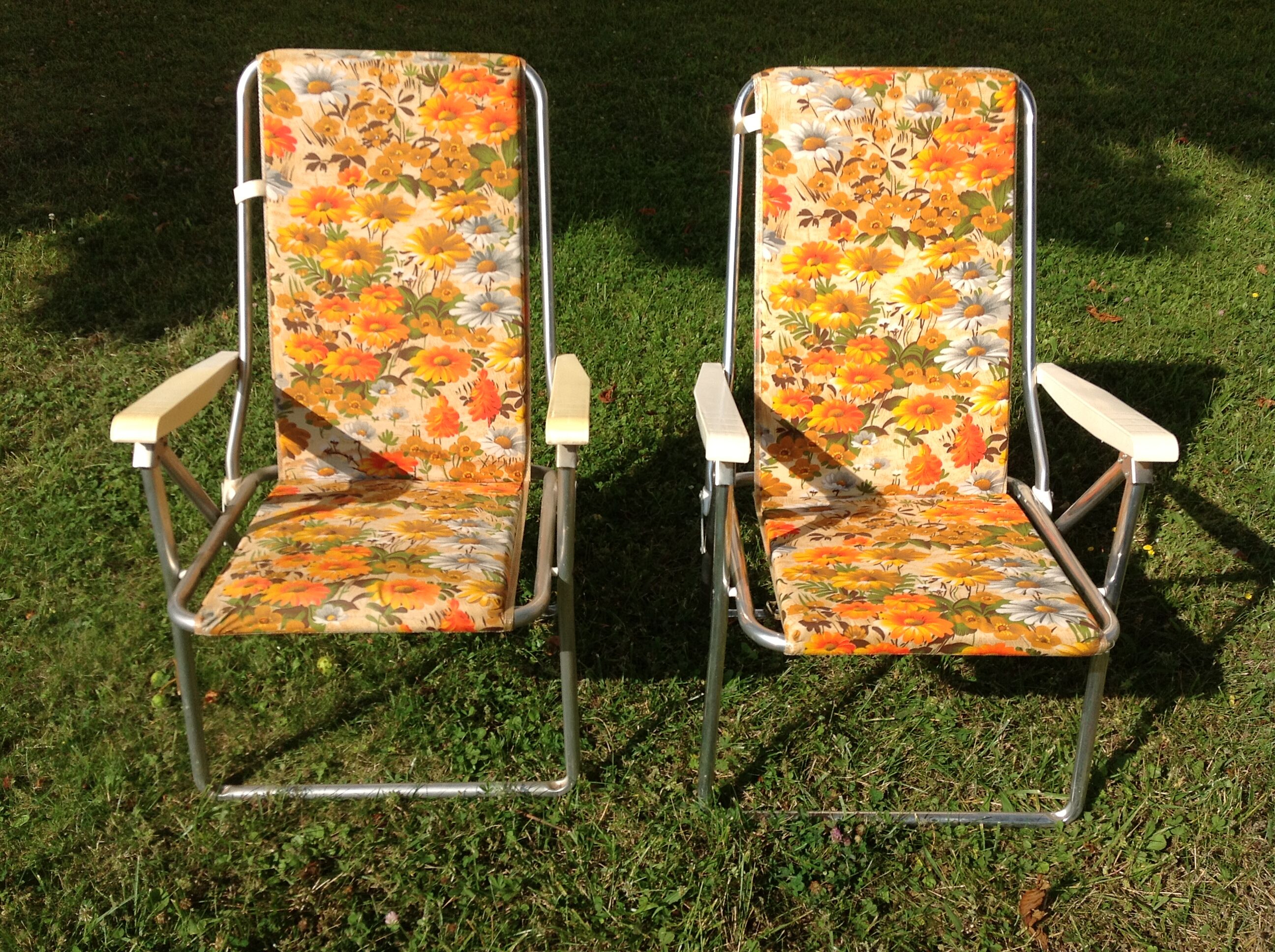 Pair of kettler vintage folding chairs 70's