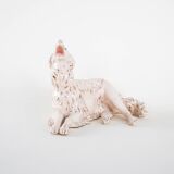 Porcelain figurine of a Borzoi dog, 1960s, made in Europe