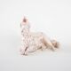 Porcelain figurine of a Borzoi dog, 1960s, made in Europe