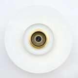 Vintage Lysaker Lamp In Golden Brass, Danish 1970s