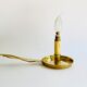 Candlestick lamp, fabric cable, flame bulb