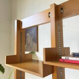 Bookcase on solid beech legs from the 80s