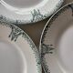 Assiettes plates en faïence ancienne St Amand