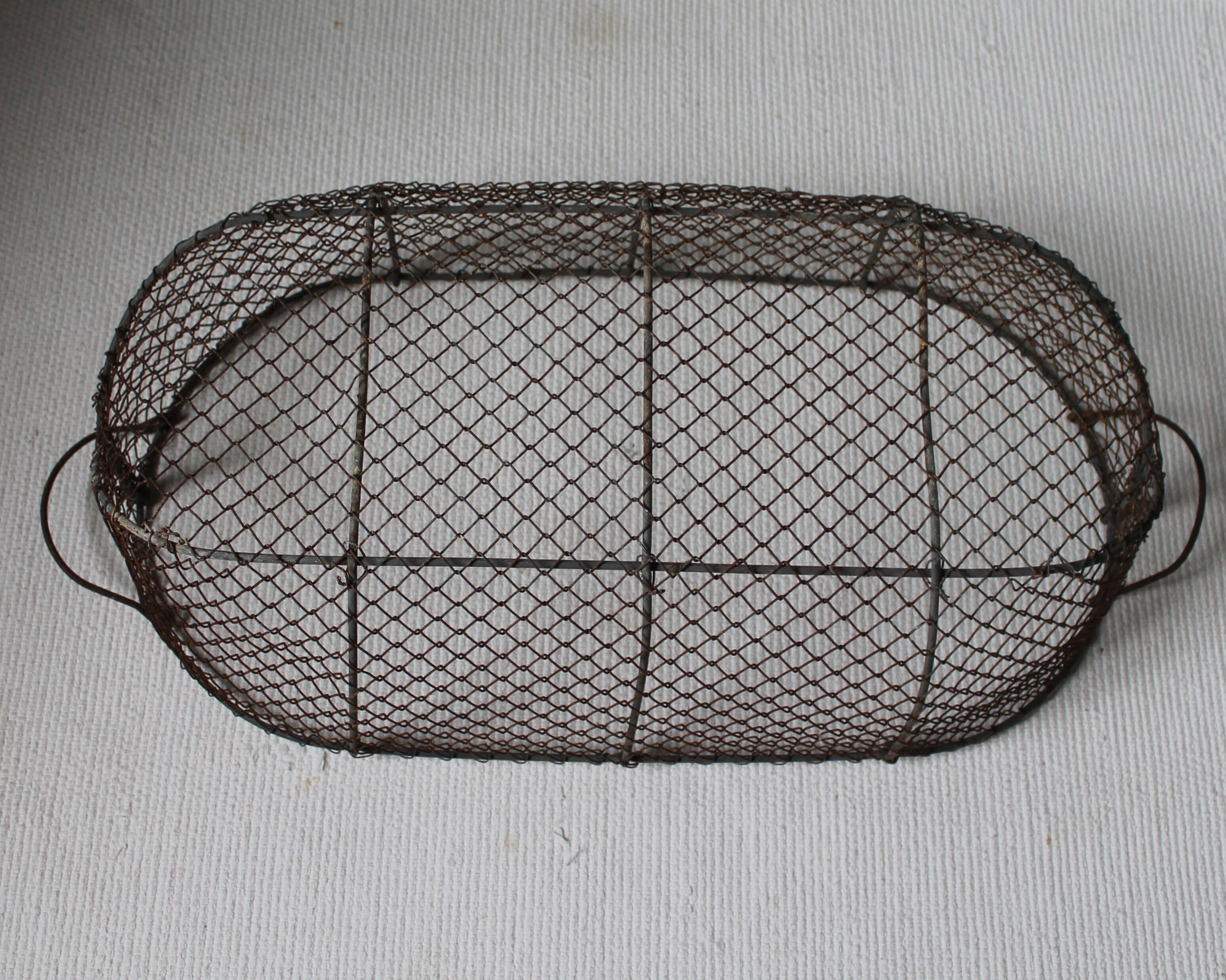 Vintage wire basket