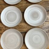 6 grandes assiettes Niderviller modèle Pierre